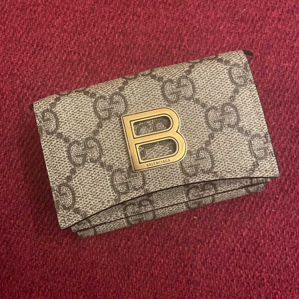 Gucci X Balenciaga Hourglass Trifold Wallet